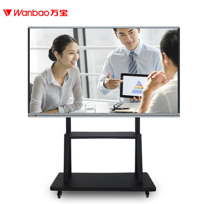 H6B 65 นิ้ว 4K กระดานไวท์บอร์ดชิป 982 มินิพีซีราคาถูกสำหรับสำนักงานการศึกษา