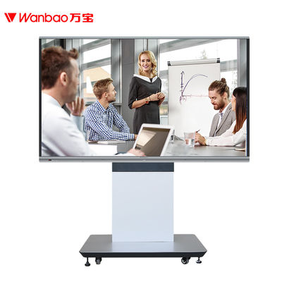 H6B 65 นิ้ว 4K กระดานไวท์บอร์ดชิป 982 มินิพีซีราคาถูกสำหรับสำนักงานการศึกษา