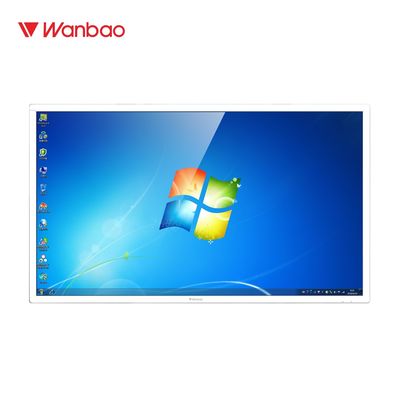 65 '' ป้ายอิเล็กทรอนิกส์แนวนอน HD Wi-Fi Network Touch LCD Screen Query Machine