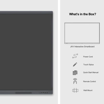 65'' H10S 4K Education กระดานไวท์บอร์ดแบบโต้ตอบกระดานอัจฉริยะสำหรับนักเรียน
