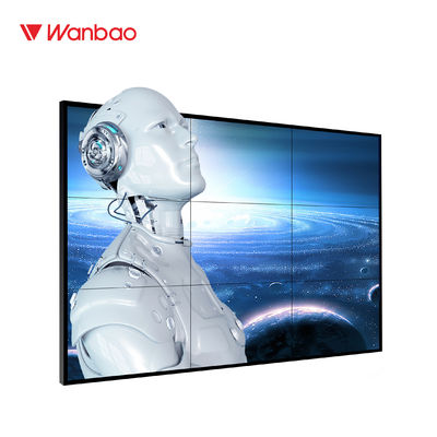 หน้าจอขนาด 46 นิ้ว Super LCD Splicing กรอบแคบ 6.3 มม. 3x3 LCD TV Wall