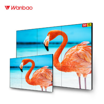 จอแสดงผลติดผนังทีวีหลายแผง หน้าจอสัมผัสขนาด 55 นิ้ว LCD Video Wall ขนาดใหญ่