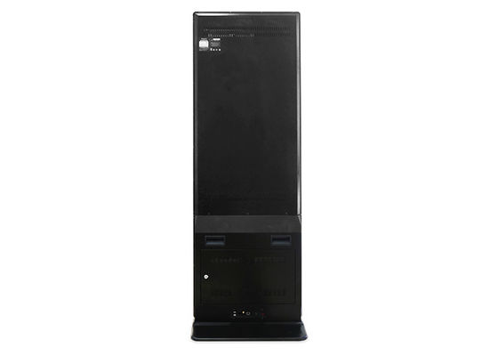 43-65 นิ้ว Wifi Ultra Slim ที่มีกระจกหมุนโฆษณาทีวีกลางแจ้งแบบยืน 65 นิ้วตั้งพื้น Lcd touch Kios