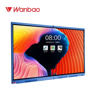 20 Point Touch TV การศึกษาไวท์บอร์ดอินเตอร์แอกทีฟวิดีโอบนเครือข่าย 86 นิ้ว