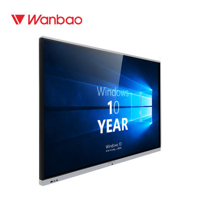 กระดานไวท์บอร์ดแบบโต้ตอบติดผนังแบบ 4K สำหรับห้องเรียน
