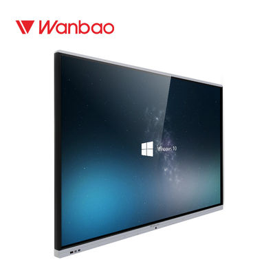 กระดานไวท์บอร์ดหน้าจอสัมผัสแบบติดผนัง 65 '' 4K Digital Display Writting ที่แม่นยำ