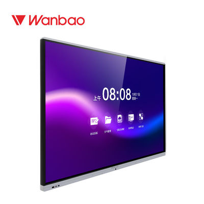 กระดานไวท์บอร์ดแบบโต้ตอบติดผนังแบบ 4K สำหรับห้องเรียน