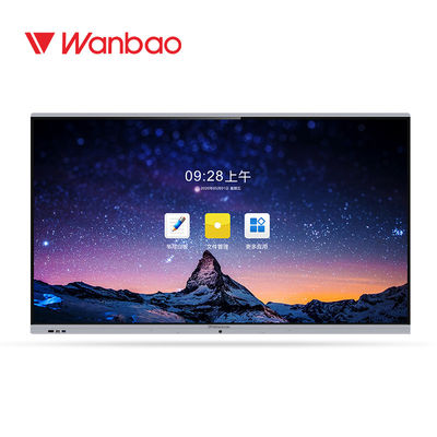 ไวท์บอร์ดแบบโต้ตอบของ Office Office Smart Interactive 75 '' LED 4K IR Touch Digital TV