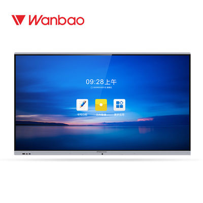 ไวท์บอร์ดแบบโต้ตอบของ Office Office Smart Interactive 75 '' LED 4K IR Touch Digital TV
