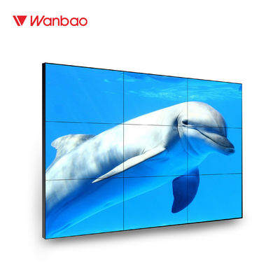 หน้าจอขนาด 46 นิ้ว Super LCD Splicing กรอบแคบ 6.3 มม. 3x3 LCD TV Wall