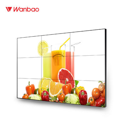 จอแสดงผลติดผนังทีวีหลายแผง หน้าจอสัมผัสขนาด 55 นิ้ว LCD Video Wall ขนาดใหญ่