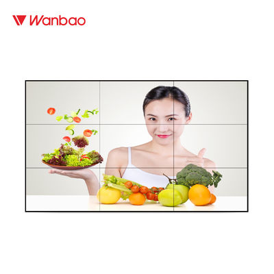 จอแสดงผลติดผนังทีวีหลายแผง หน้าจอสัมผัสขนาด 55 นิ้ว LCD Video Wall ขนาดใหญ่