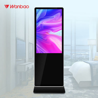 ตั้งพื้นป้ายโฆษณาในร่ม LCD ป้ายดิจิตอล WiFi Full HD Digital Advertising Panel