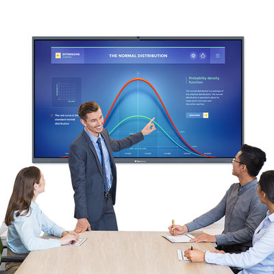 IR LCD Intelligent Interactive Flat Panel 100 นิ้วสัมผัสไร้สาย