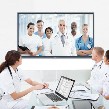 หน้าจอ LCD ขนาด 65 นิ้ว Digital Office Meeting Smart Board Interactive Flat Panel