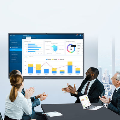 100 '' Digital Interactive Board Smart Digital IR Whiteboard ขาตั้งจอแสดงผลแบบโต้ตอบสำหรับการประชุม