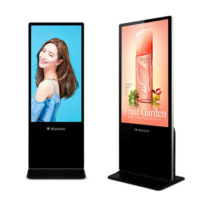 เครื่องเล่นโฆษณาป้ายดิจิตอล LCD ภายในอาคารขนาด 65 นิ้วหลายภาษา