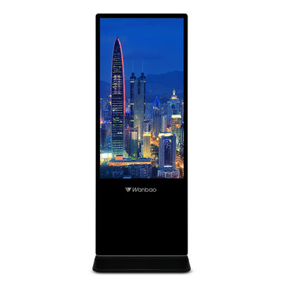 เครื่องเล่นโฆษณาป้ายดิจิตอล LCD ภายในอาคารขนาด 65 นิ้วหลายภาษา