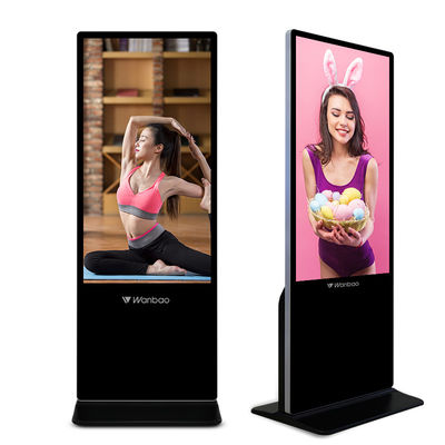 หน้าจอสัมผัส Totem ป้ายดิจิตอล Android ขนาด 4 นิ้วขนาด 55 นิ้ว