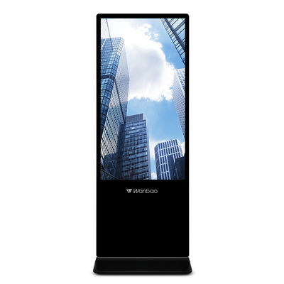 เครื่องเล่นโฆษณาป้ายดิจิตอล LCD ภายในอาคารขนาด 65 นิ้วหลายภาษา