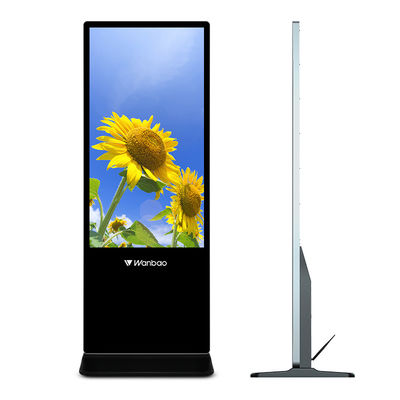 หน้าจอสัมผัส Totem ป้ายดิจิตอล Android ขนาด 4 นิ้วขนาด 55 นิ้ว