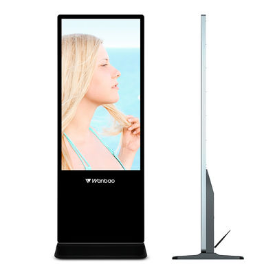 เครื่องเล่นโฆษณาป้ายดิจิตอล LCD ภายในอาคารขนาด 65 นิ้วหลายภาษา