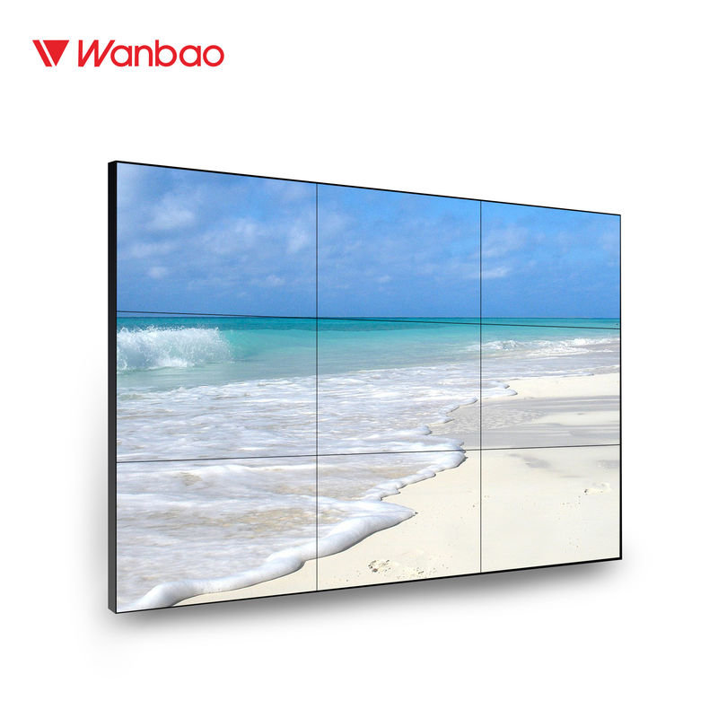 จอแสดงผลติดผนังทีวีหลายแผง หน้าจอสัมผัสขนาด 55 นิ้ว LCD Video Wall ขนาดใหญ่