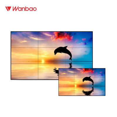 จอแสดงผลขนาด 55 "DID Lcd Video Wall พร้อมฝาแคบ 5.3 มม. พร้อมแสงพื้นหลัง LED