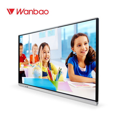 Smart Education ไวท์บอร์ดแบบโต้ตอบหน้าจอระบบดิจิตอล Wifi แบบพกพา