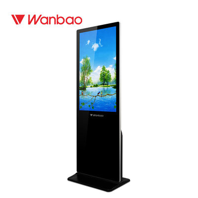 จอแสดงผลโฆษณาดิจิทัลในร่มแบบยืนฟรีพร้อมหน้าจอสัมผัส LCD สำหรับห้างสรรพสินค้า